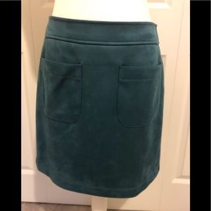 Loft Petite Brushed Suede Skirt